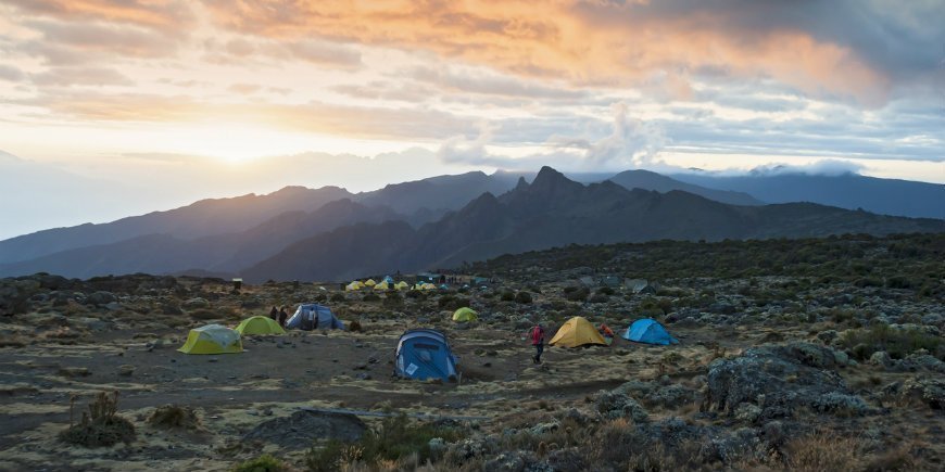 Camp auf der Shira Route