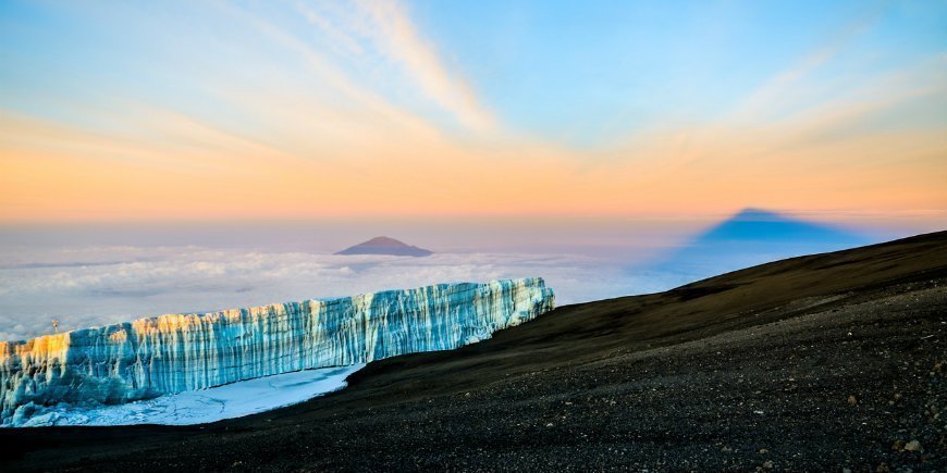 Gletscher auf Kilimanjaro