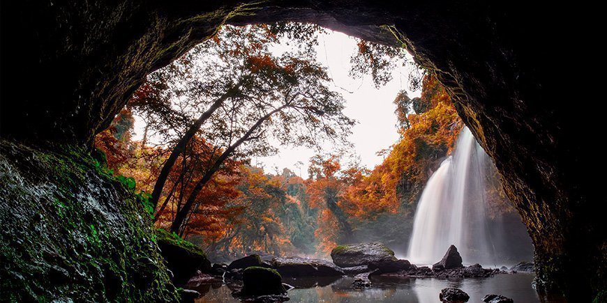 Haew Suwat Wasserfall im Khao Yai National Park, Thailand