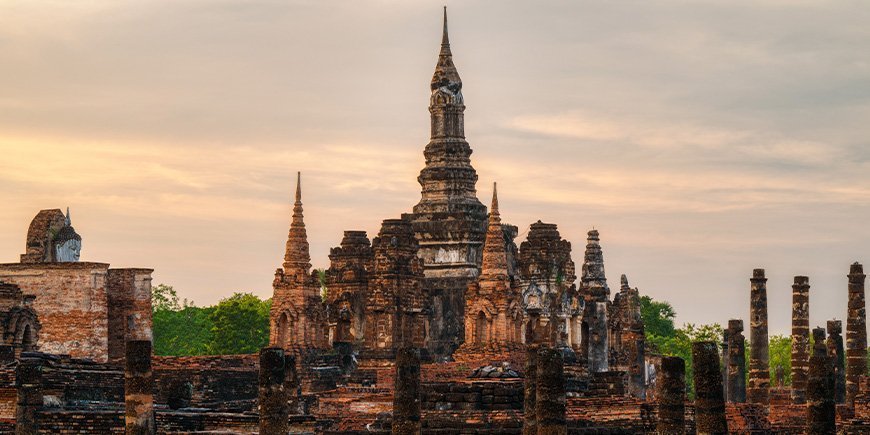 Wat Mahathat-Tempel in Thailand