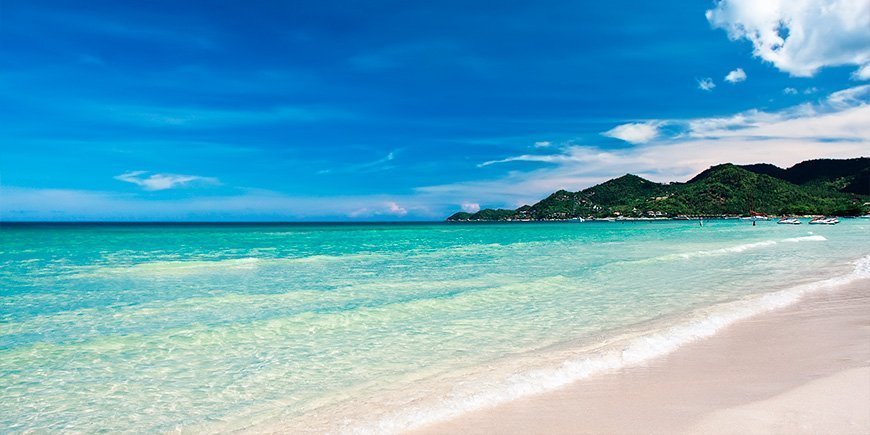 Chaweng Strand auf Koh Samui in Thailand