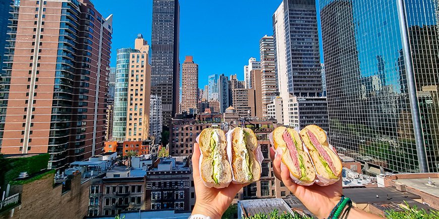 Bagels zum Frühstück in New York