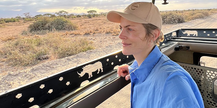 Reisespezialist Ingun auf Safari in Kenia