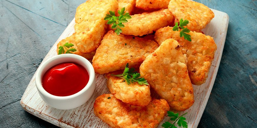 Hashbrowns mit Ketchup